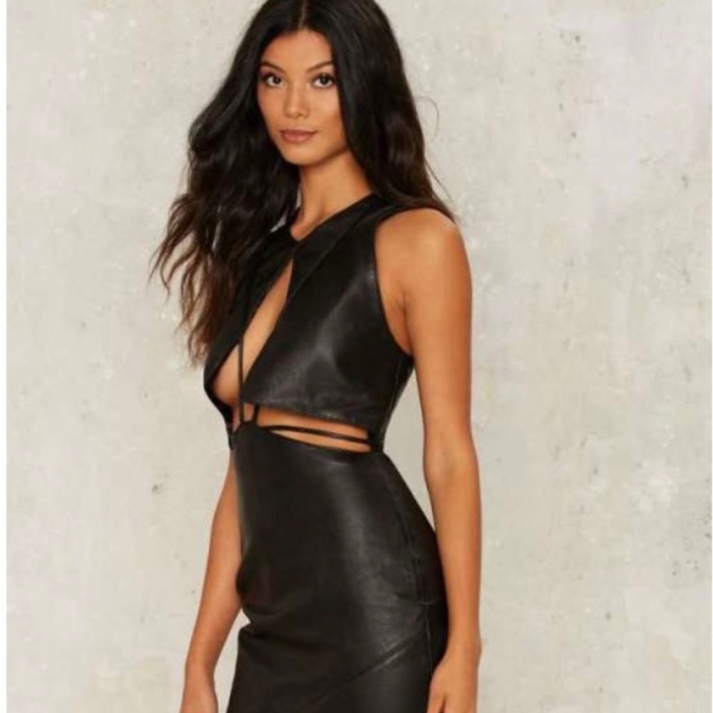 Asilio Black Leather Dress